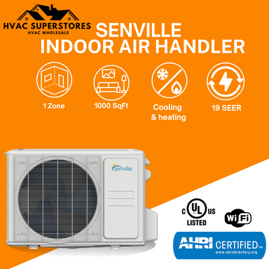 Senville LETO 18K BTU Mini Split Air Conditioner and Heat Pump Complete System 208-230V/60Hz, SENL/18CD